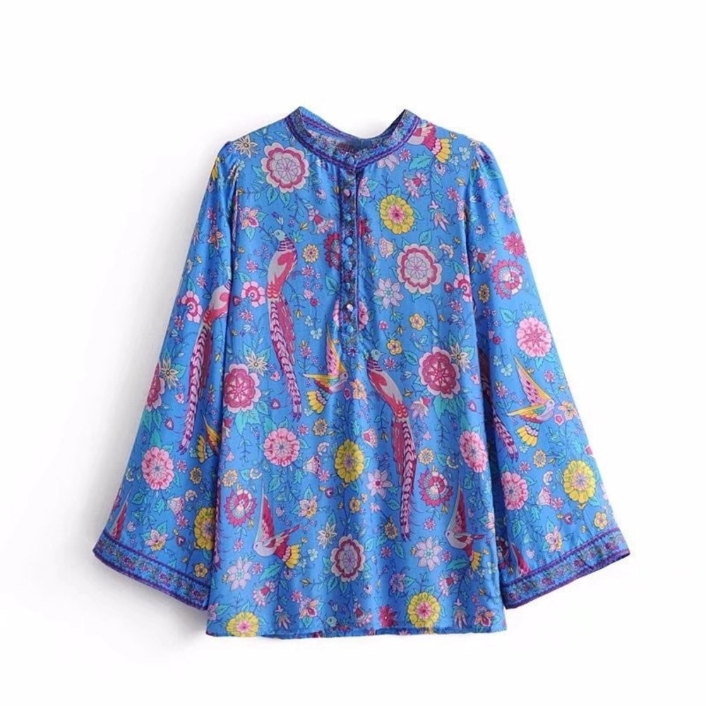 Gorgeous Bohemian Floral Top/Tunic